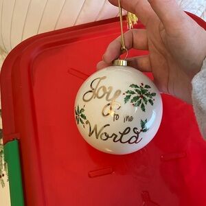Joy to the World Holiday Ornament